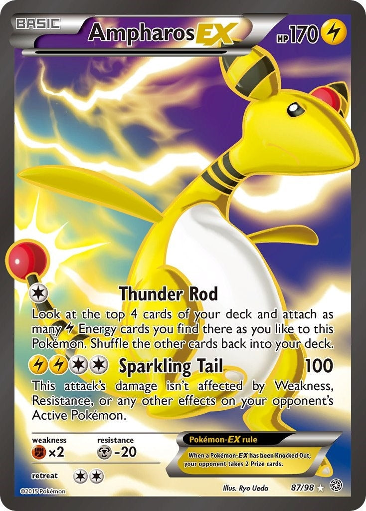 Ampharos EX (87 Full Art) (87/98)