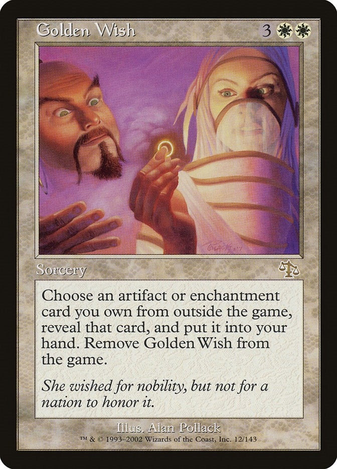 Image for Golden Wish (12) - Magic: The Gathering