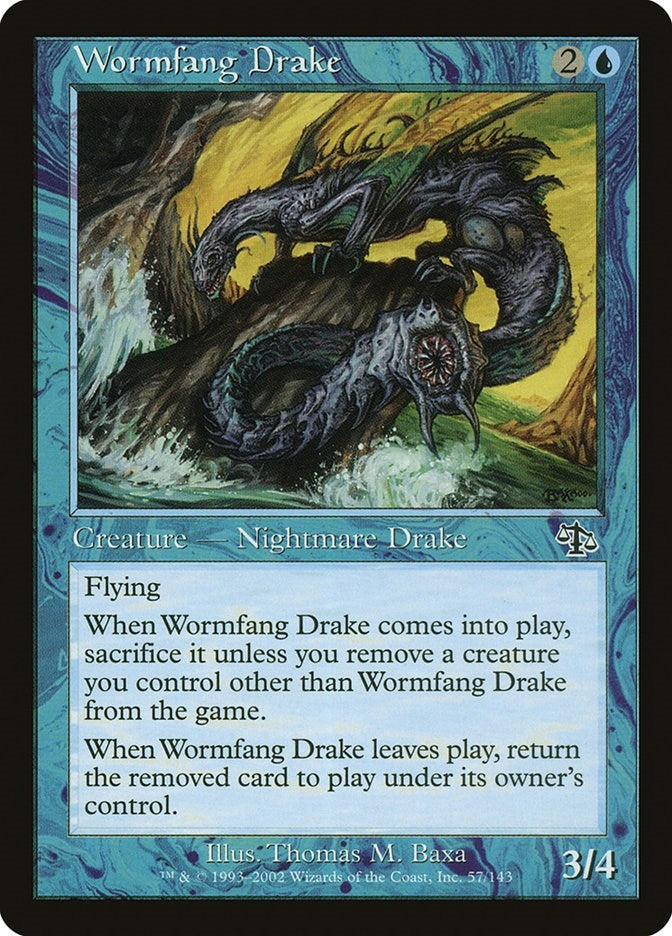 Image for Wormfang Drake (57) - Magic: The Gathering