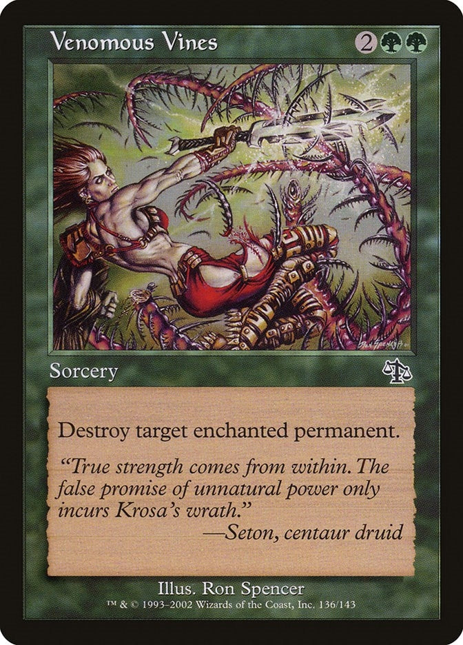 Image for Venomous Vines (136) - Magic: The Gathering
