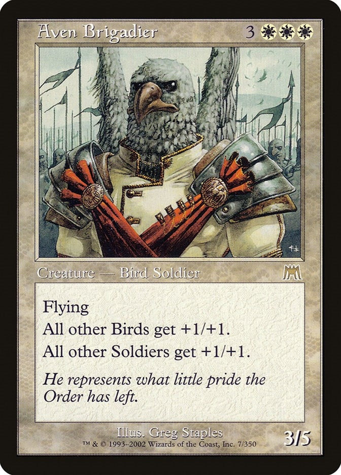 Image for Aven Brigadier (7) - Magic: The Gathering