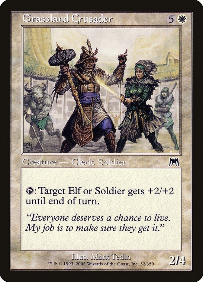 Image for Grassland Crusader (32) - Magic: The Gathering