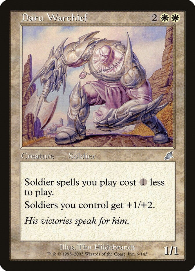 Image for Daru Warchief (6) - Magic: The Gathering