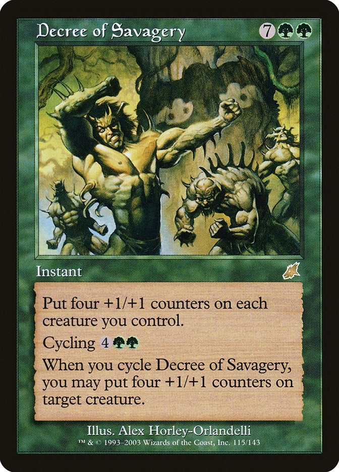 Image for Decree of Savagery (115) - Magic: The Gathering