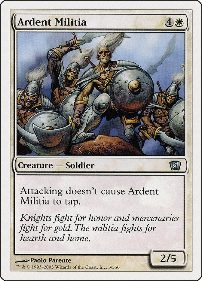 Image for Ardent Militia (3) - Magic: The Gathering