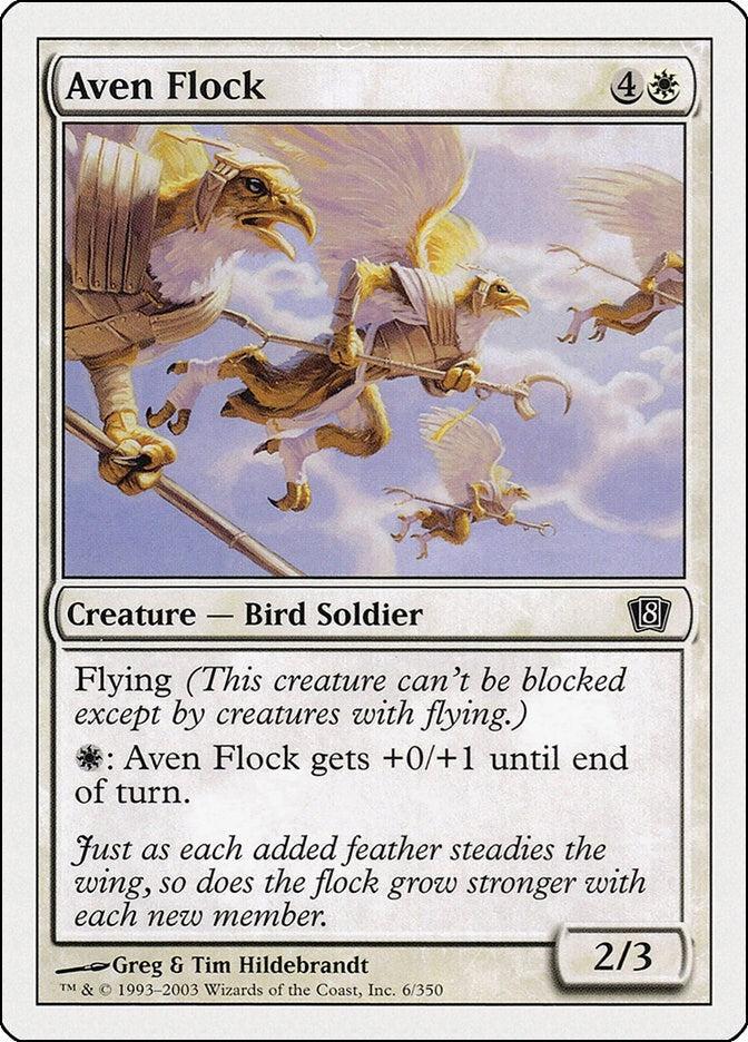 Image for Aven Flock (6) - Magic: The Gathering