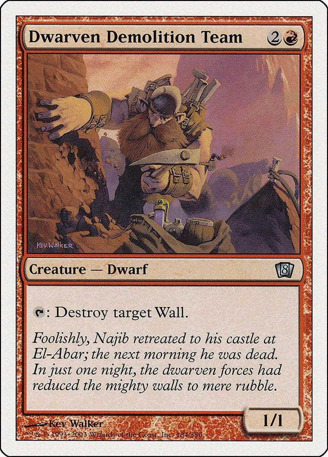 Image for Dwarven Demolition Team (184) - Magic: The Gathering