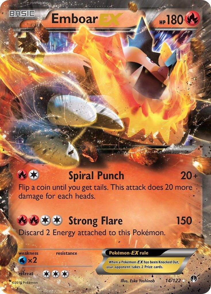Image for Emboar EX (14/122) - Pokemon
