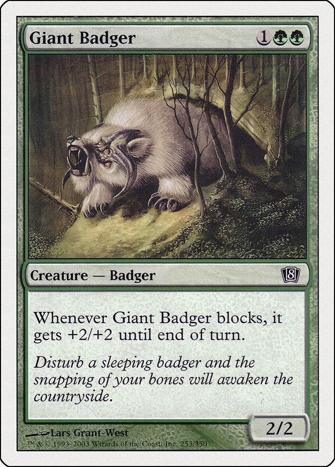 Image for Giant Badger (253) - Magic: The Gathering