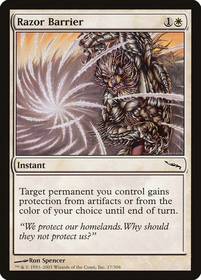 Image for Razor Barrier (17) - Magic: The Gathering