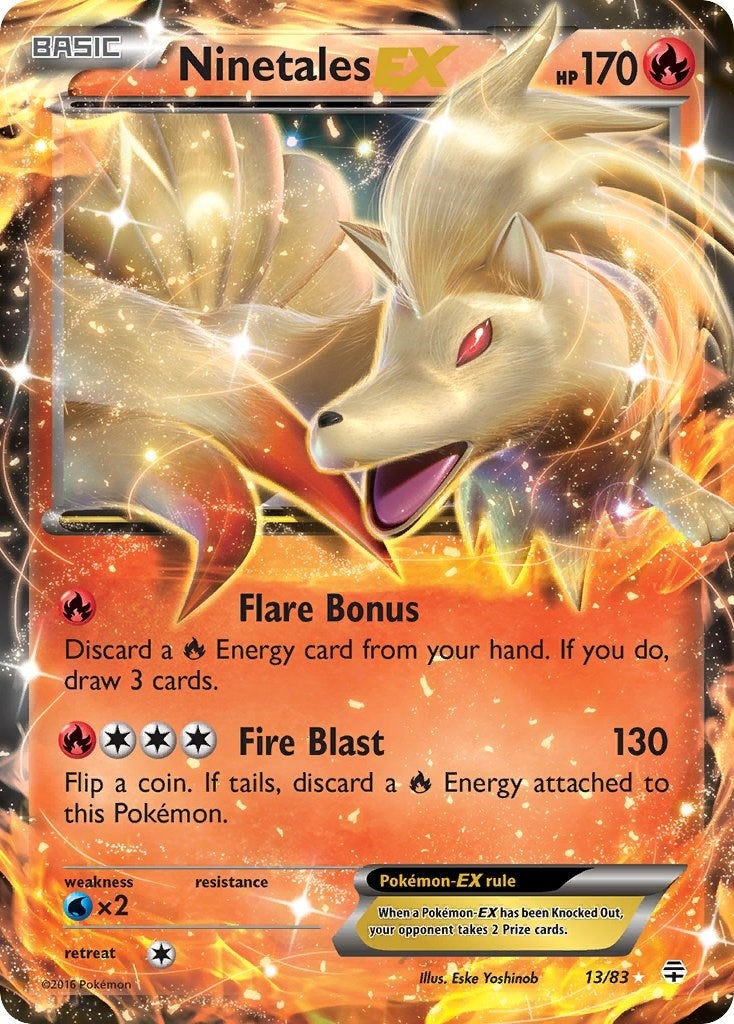 Image for Ninetales EX (13/83) - Pokemon
