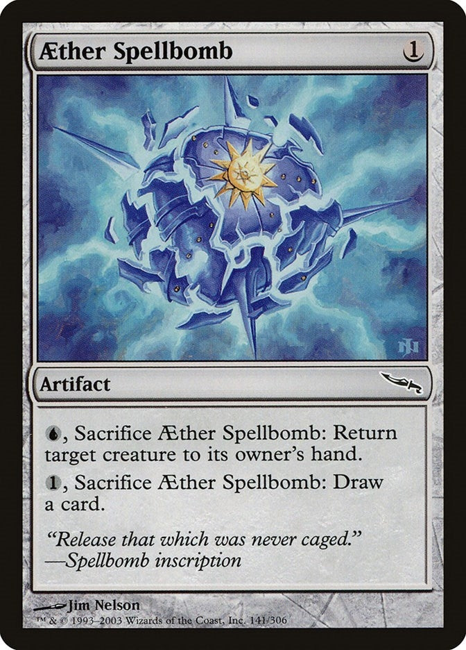 Image for Aether Spellbomb (141) - Magic: The Gathering