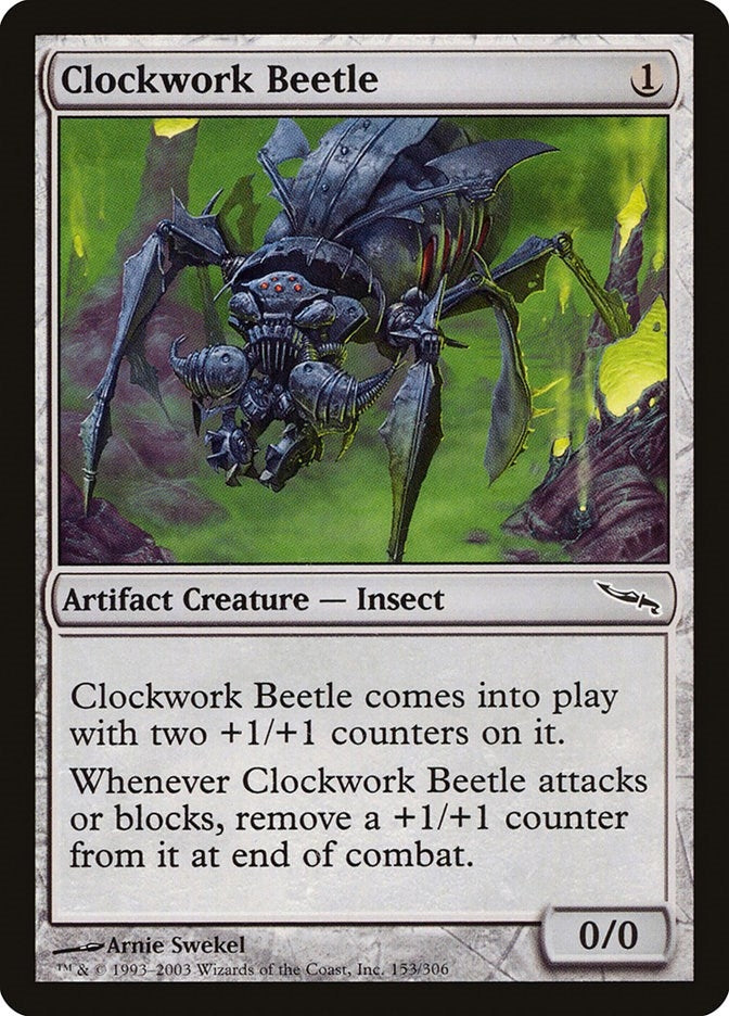 Image for Clockwork Beetle (153) - Magic: The Gathering