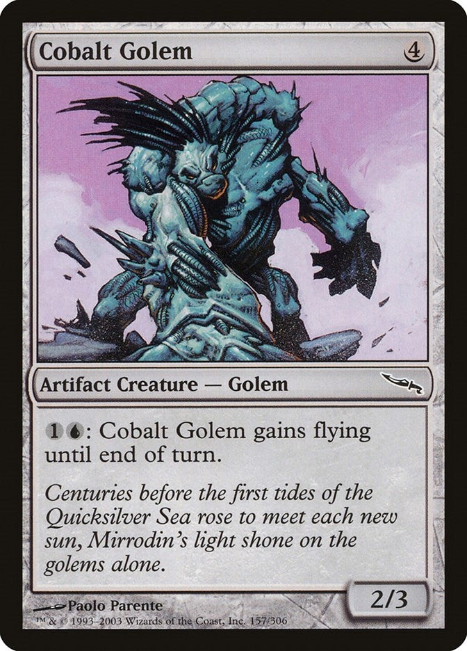 Image for Cobalt Golem (157) - Magic: The Gathering