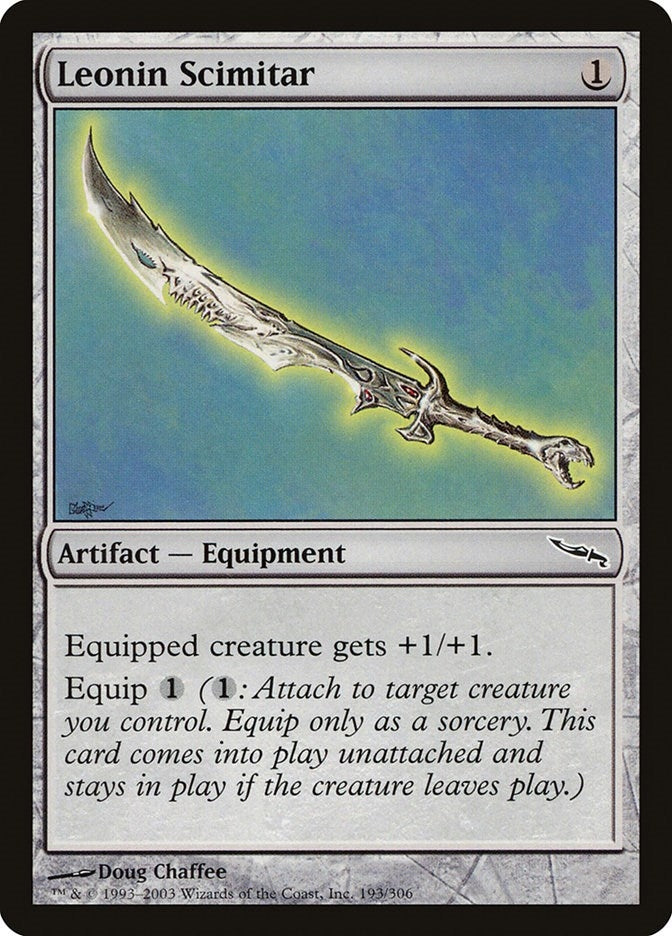 Image for Leonin Scimitar (193) - Magic: The Gathering