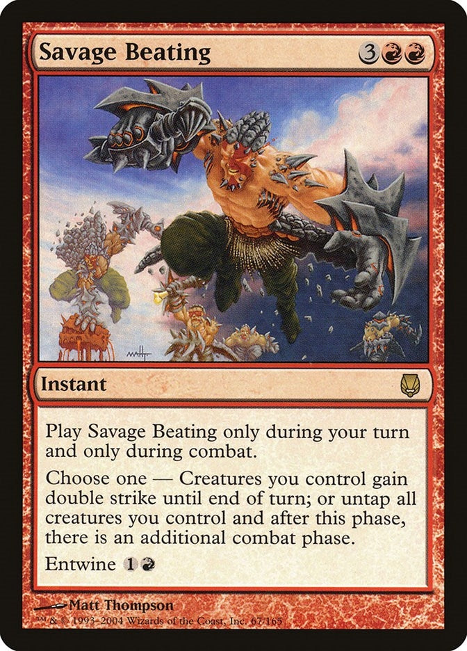 Image for Savage Beating (67) - Magic: The Gathering