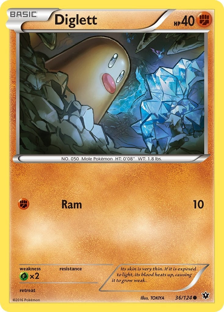 Image for Diglett (36/124) - Pokemon
