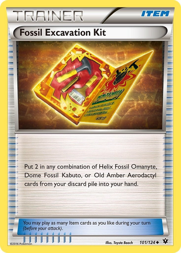 Image for Fossil Excavation Kit (101/124) - Pokemon