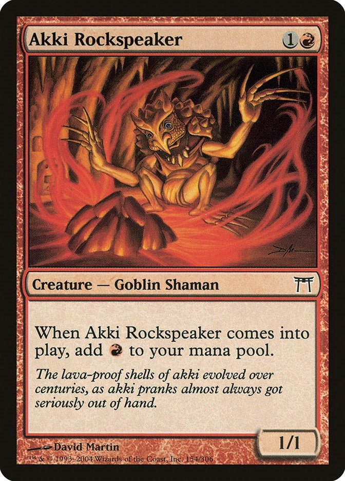 Image for Akki Rockspeaker (154) - Magic: The Gathering