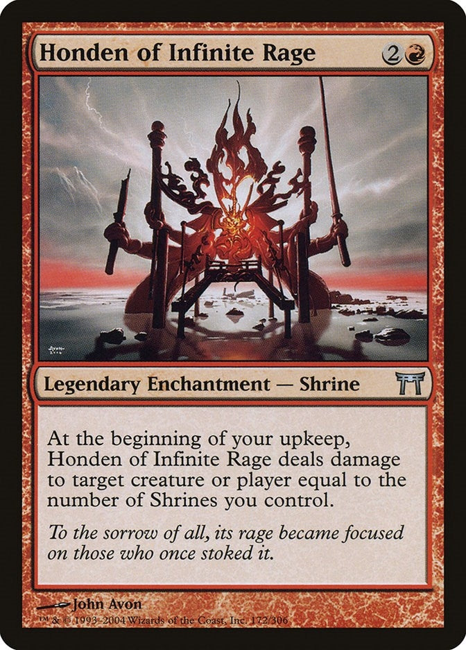 Image for Honden of Infinite Rage (172) - Magic: The Gathering