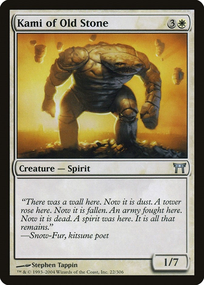 Image for Kami of Old Stone (22) - Magic: The Gathering