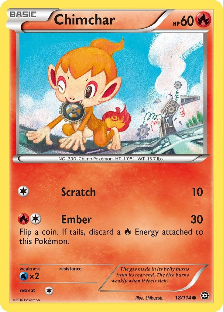 Image for Chimchar (18/114) - Pokemon