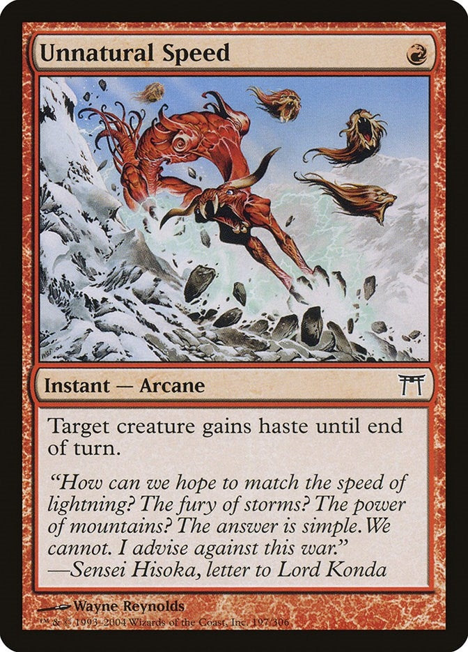 Image for Unnatural Speed (197) - Magic: The Gathering