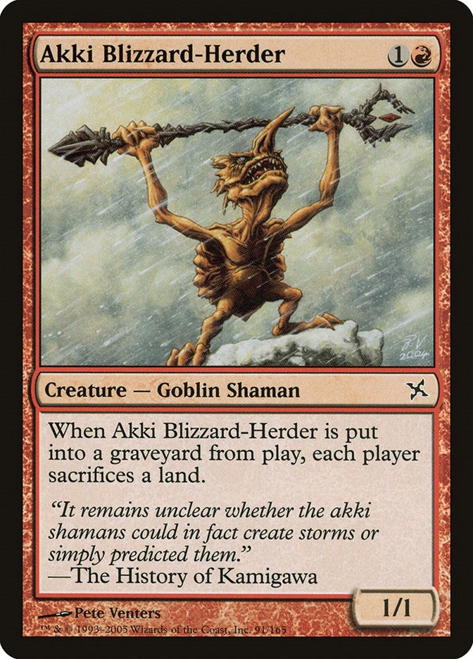 Image for Akki Blizzard-Herder (91) - Magic: The Gathering