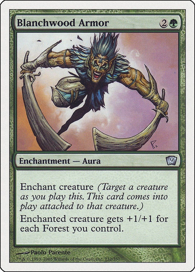 Image for Blanchwood Armor (232) - Magic: The Gathering