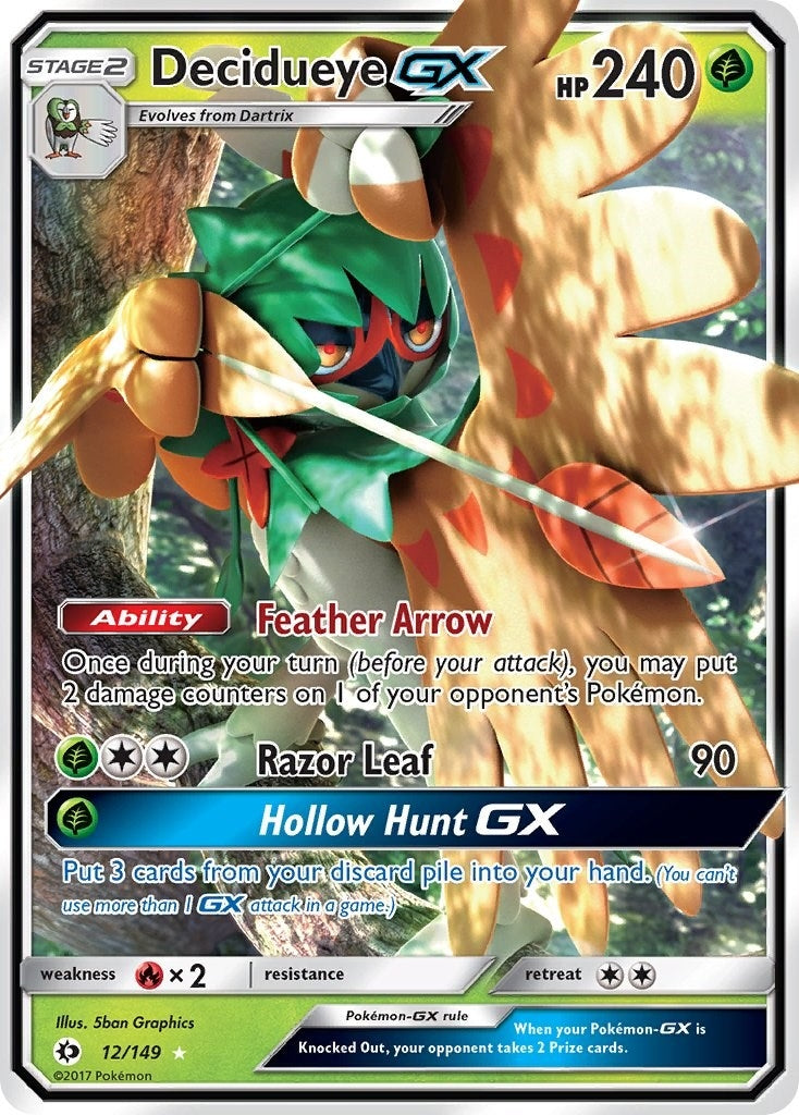 Image for Decidueye GX (12/149) - Pokemon