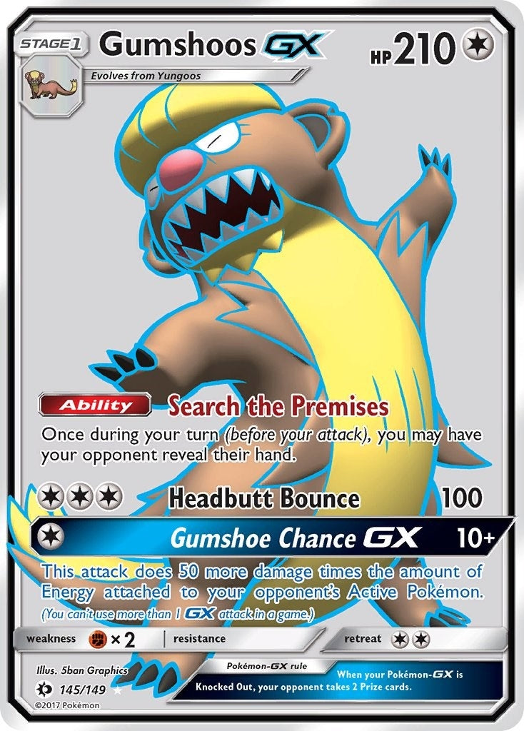 Image for Gumshoos GX (Full Art) (145/149) - Pokemon