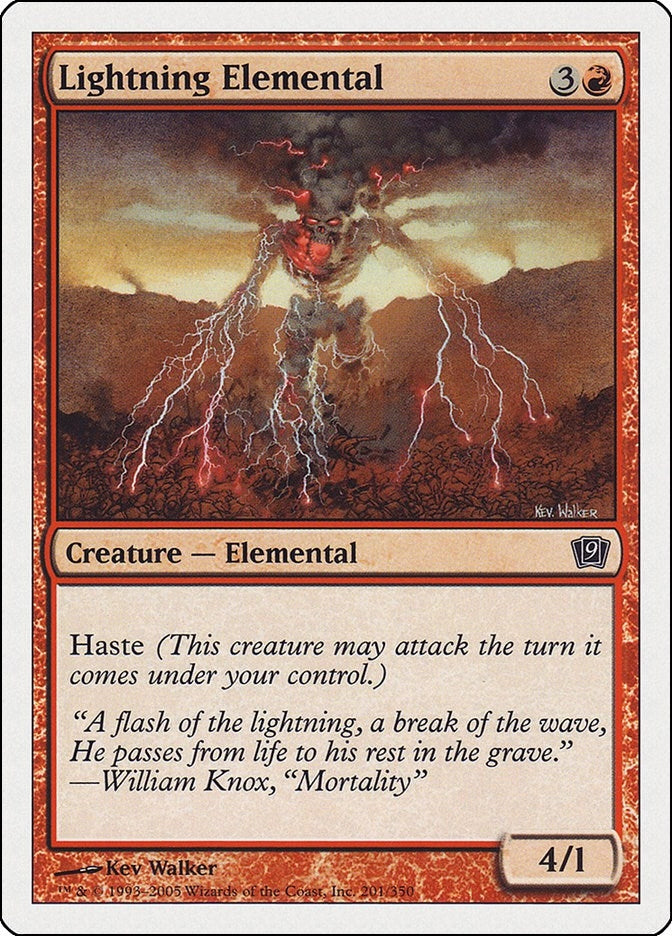 Image for Lightning Elemental (201) - Magic: The Gathering