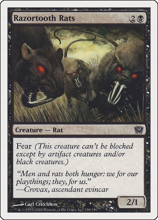 Image for Razortooth Rats (158) - Magic: The Gathering