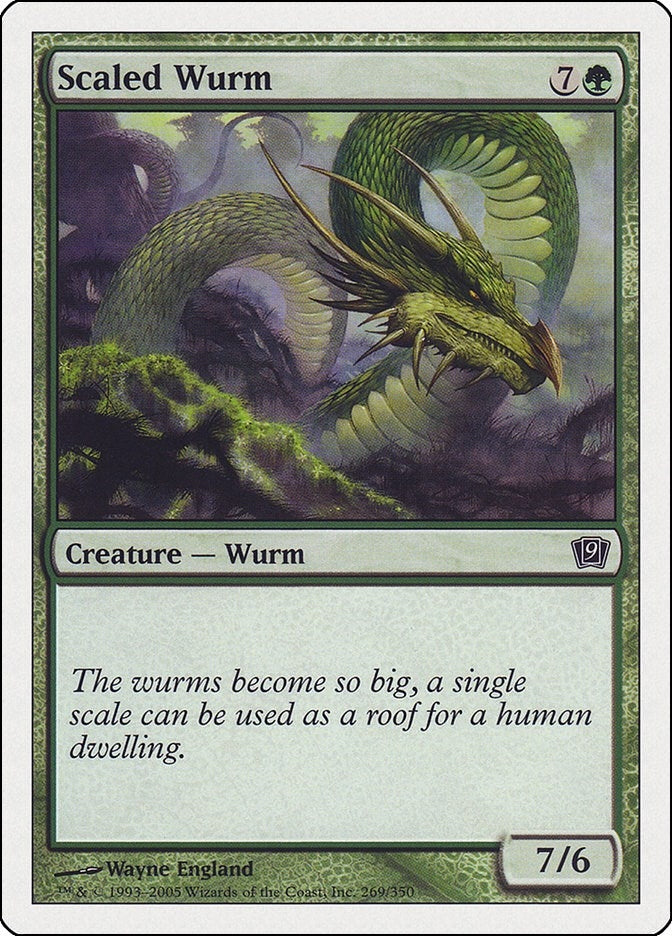 Image for Scaled Wurm (269) - Magic: The Gathering