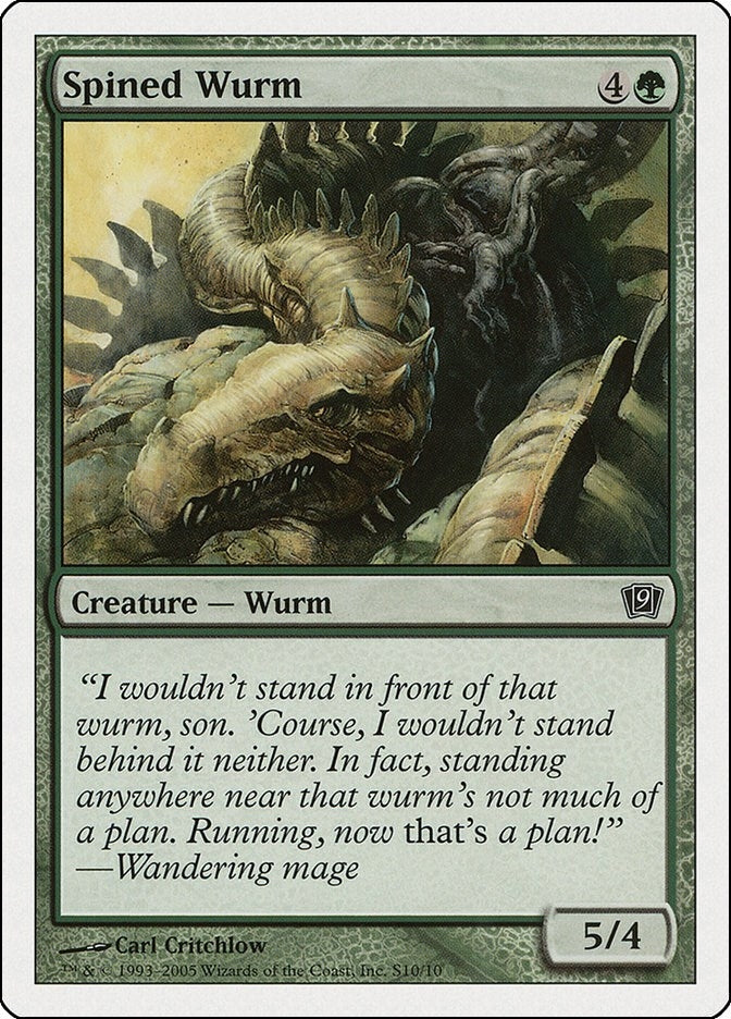 Image for Spined Wurm - Magic: The Gathering