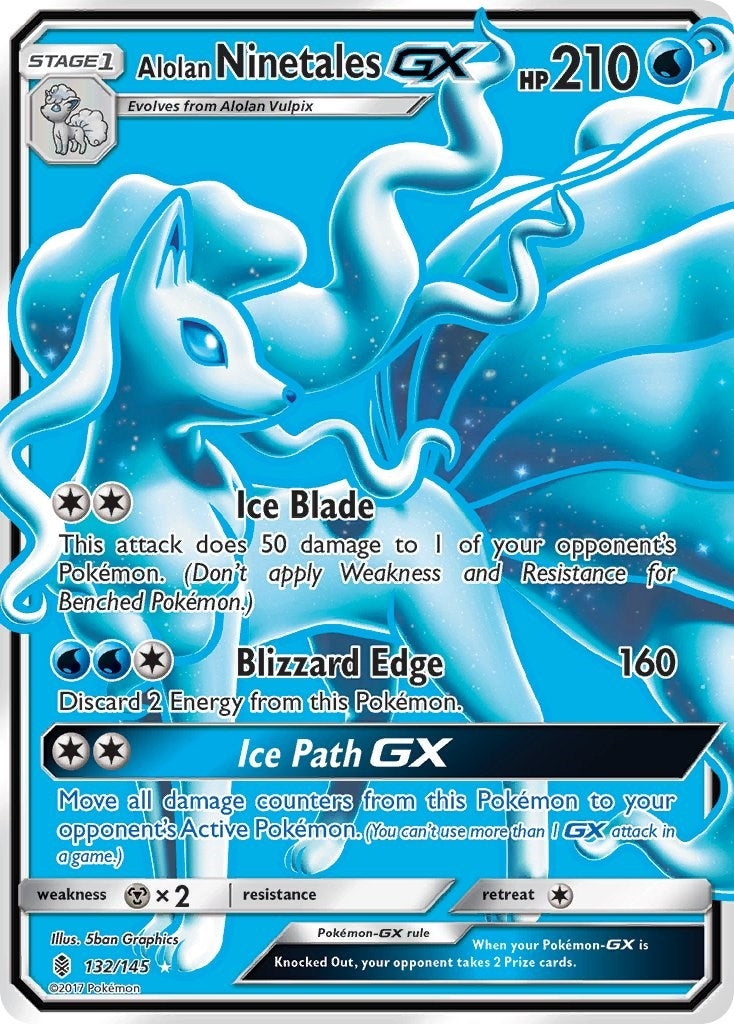 Alolan Ninetales GX (Full Art) (132/145)