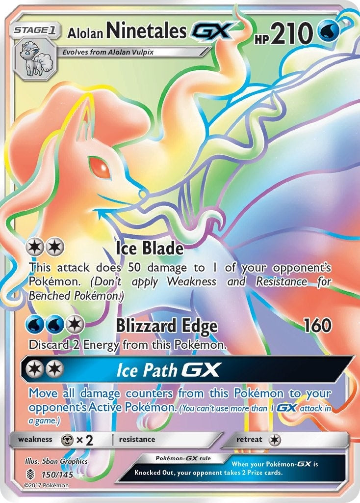 Alolan Ninetales GX (Secret) (150/145)