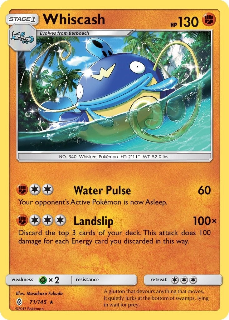 Image for Whiscash (71/145) - Pokemon