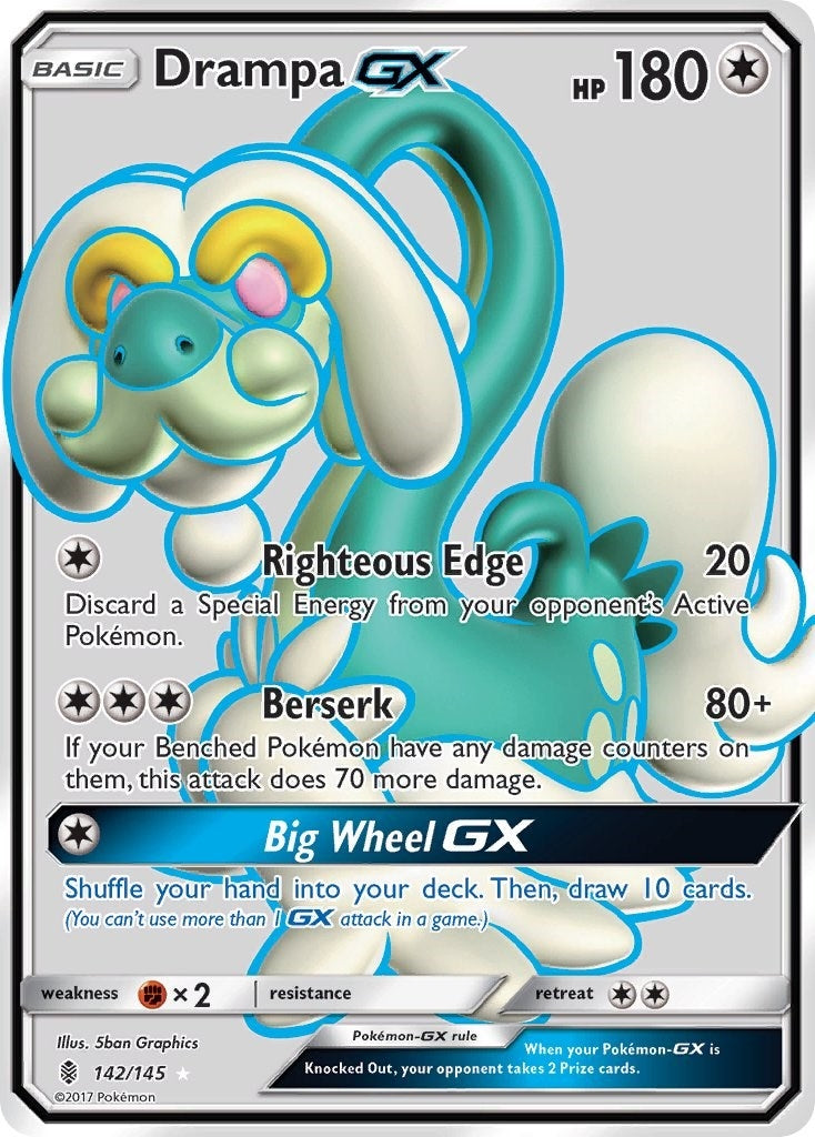 Image for Drampa GX (Full Art) (142/145) - Pokemon
