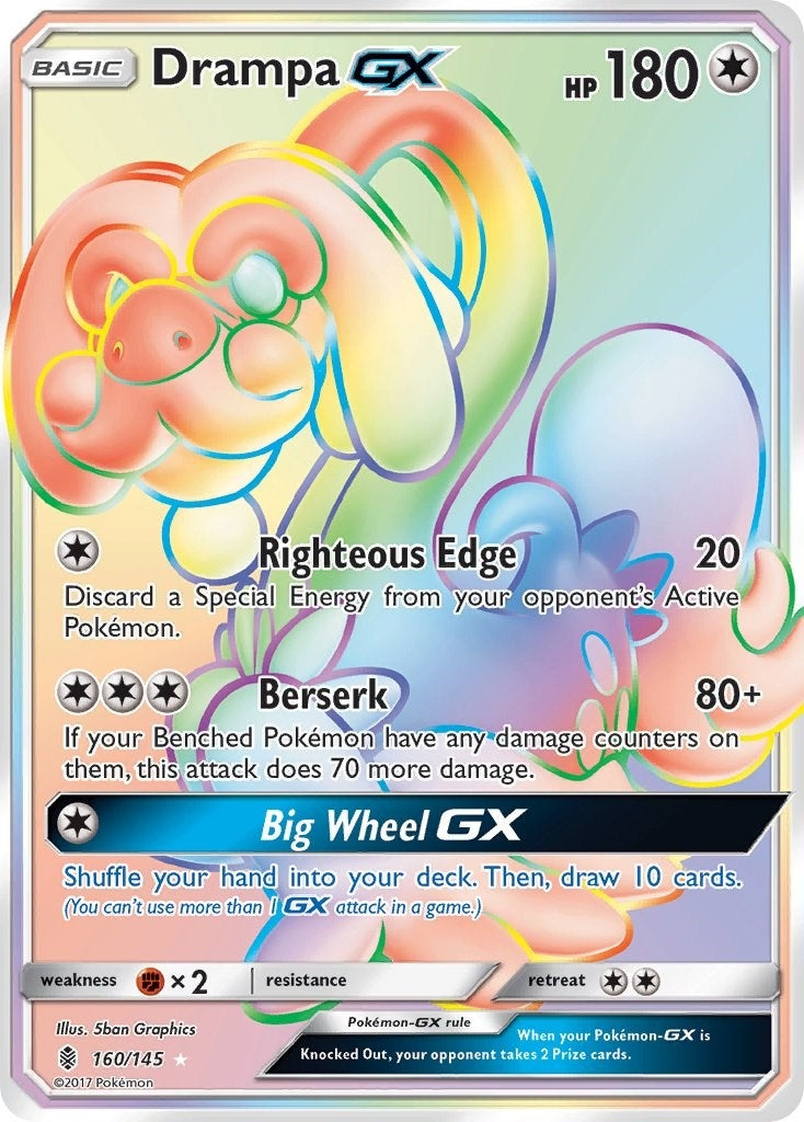 Image for Drampa GX (Secret) (160/145) - Pokemon