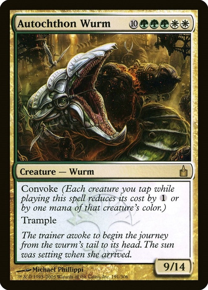 Image for Autochthon Wurm (191) - Magic: The Gathering