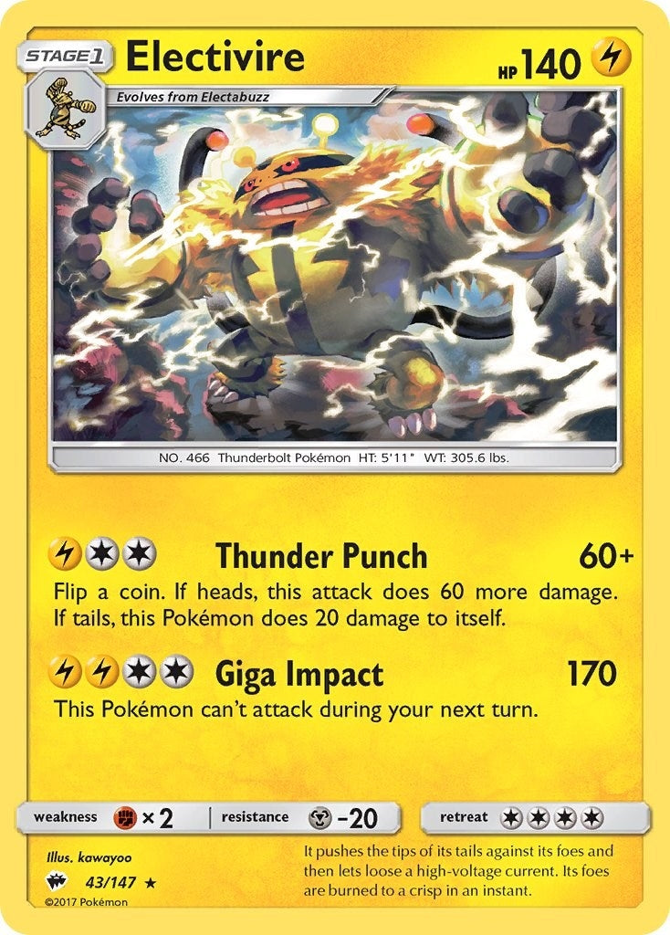 Image for Electivire (43/147) - Pokemon