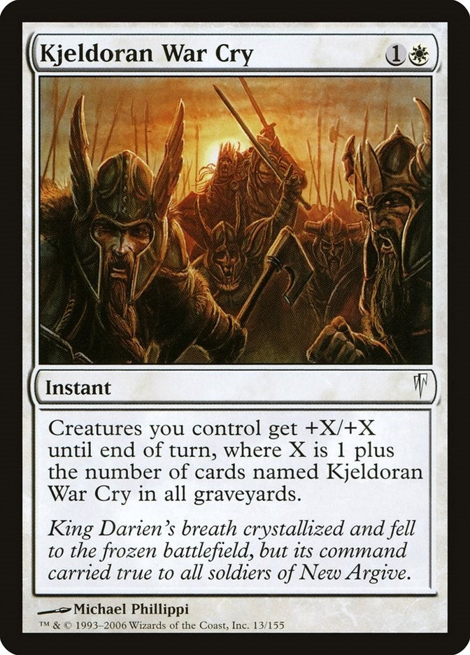 Image for Kjeldoran War Cry (13) - Magic: The Gathering
