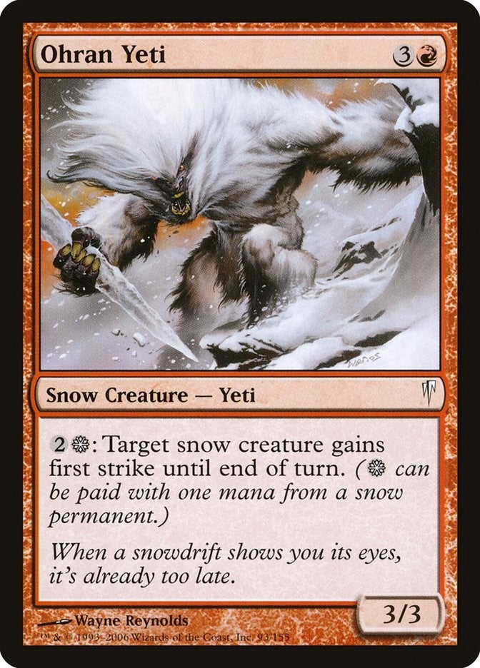Image for Ohran Yeti (93) - Magic: The Gathering