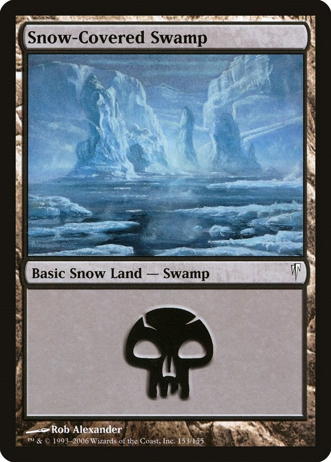 Image for Snow-Covered Swamp (153) - Magic: The Gathering