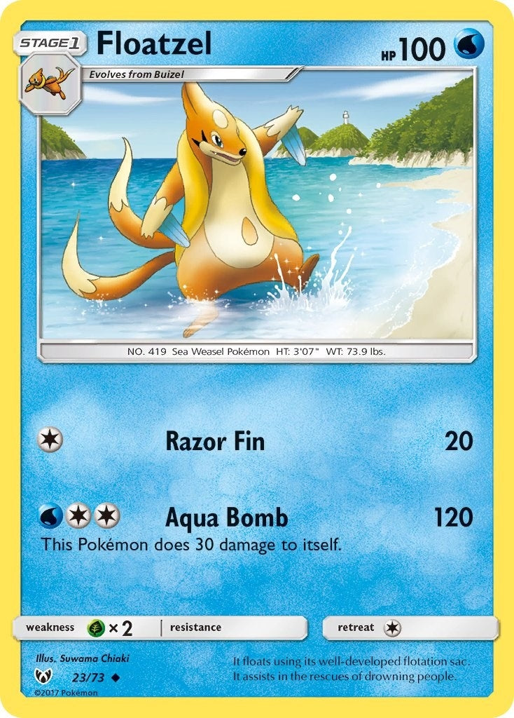 Image for Floatzel (23/73) - Pokemon
