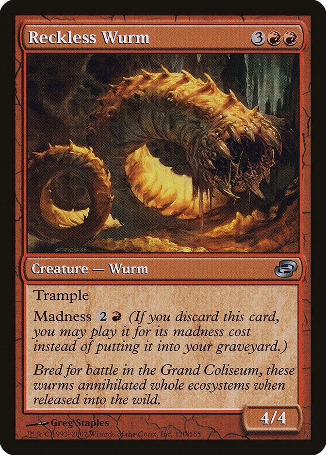 Image for Reckless Wurm (120) - Magic: The Gathering