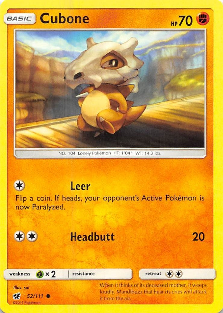 Image for Cubone (52/111) - Pokemon