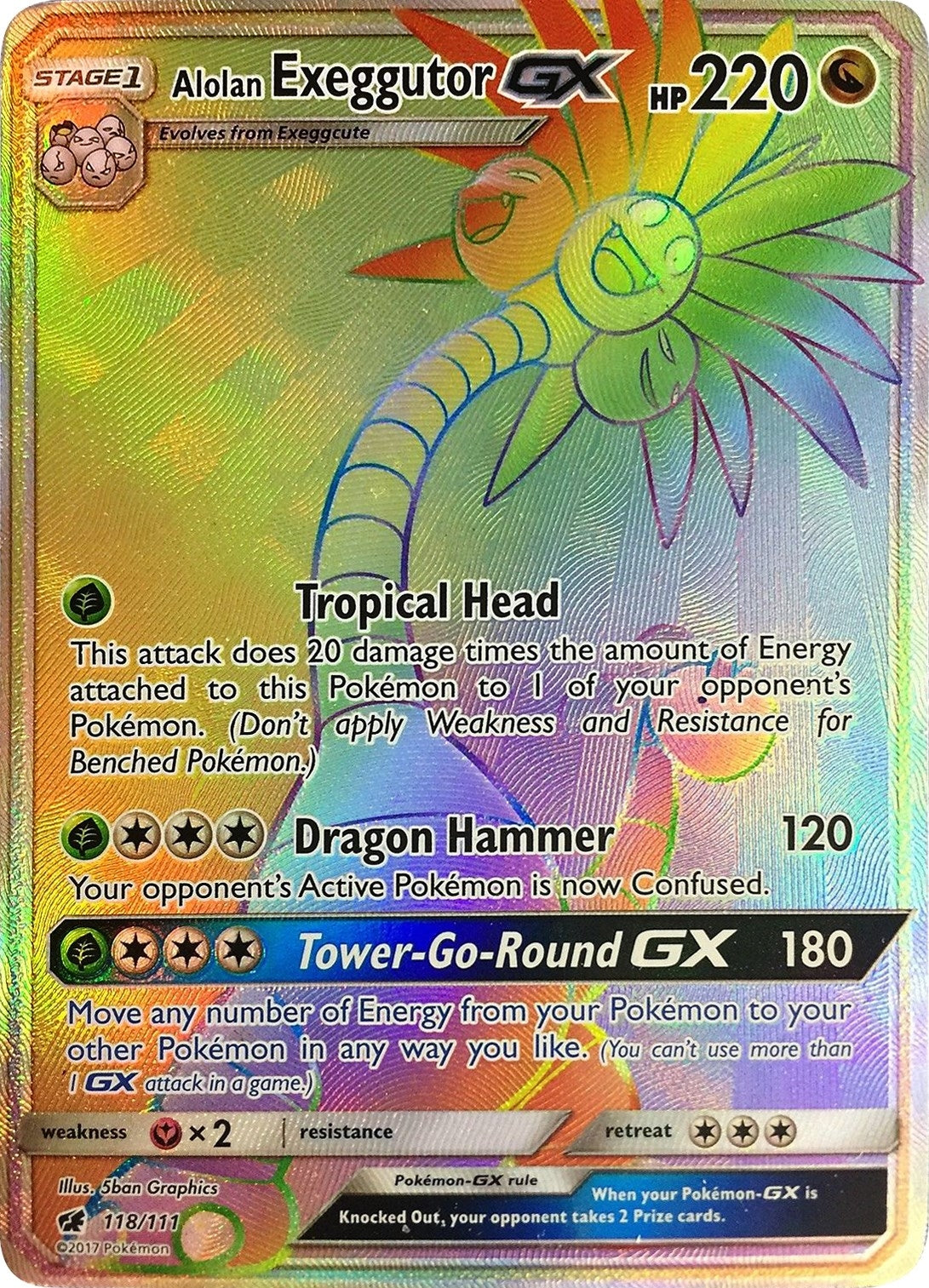 Alolan Exeggutor GX (Secret) (118/111)