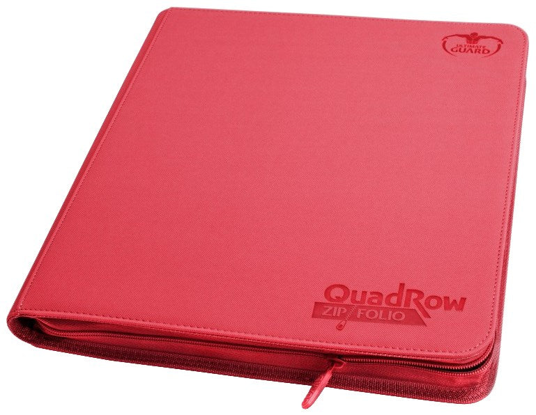 Binder - 12-Pocket QuadRow ZipFolio XenoSkin - Red